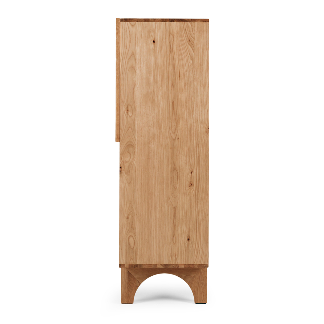 Etch Display Highboard Natural Oak 140cm image 4